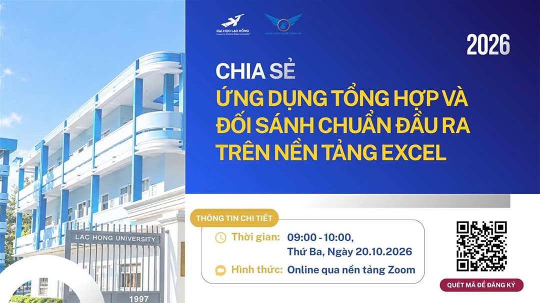 Chia sẻ "Ứng dụng tổng hợp và đối sánh chuẩn đầu ra trên nền tảng Excel"
